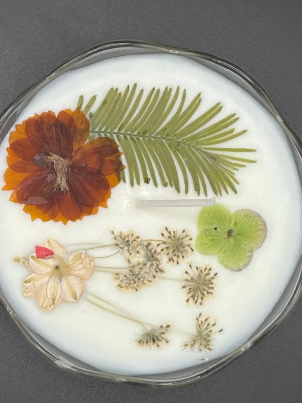 Autumn Meadow Glass Bowl Soy Candle